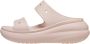 Crocs Classic Crush Sandal 207670-6UR Vrouwen Roze Slippers - Thumbnail 9
