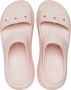 Crocs Classic Crush Sandal 207670-6UR Vrouwen Roze Slippers - Thumbnail 9