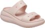 Crocs Classic Crush Sandal 207670-6UR Vrouwen Roze Slippers - Thumbnail 10