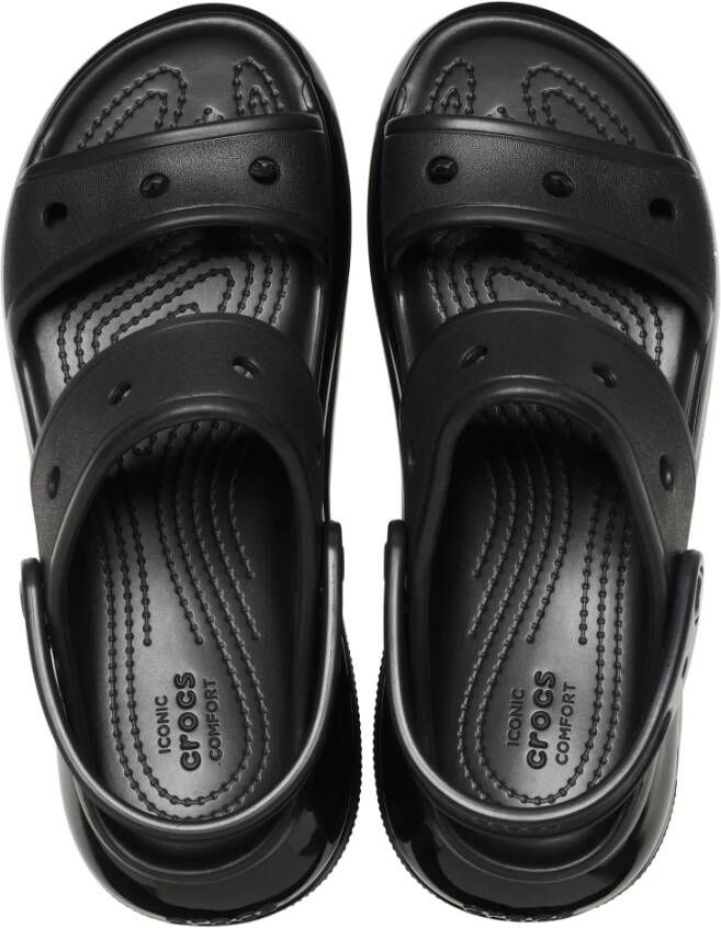 Crocs Sandalen Classic Mega Crush Zwart Unisex