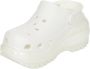 Crocs Klassieke Mega Crush Klomp White Dames - Thumbnail 4