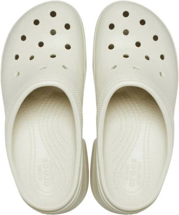 Crocs Siren Hoge Hak Sandalen White Dames