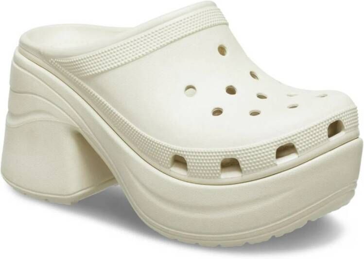 Crocs Siren Hoge Hak Sandalen White Dames