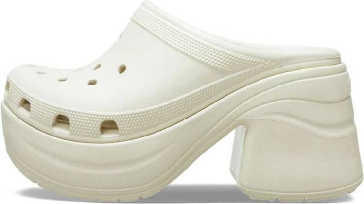 Crocs Siren Hoge Hak Sandalen White Dames