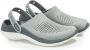 Crocs Slippers Grijs Lichtgewicht Comfortabel Unisex Gray Heren - Thumbnail 3