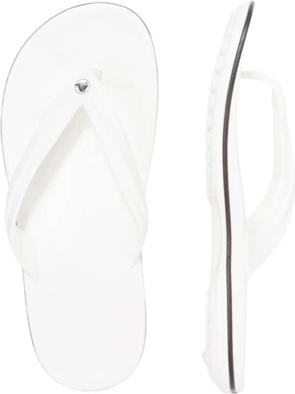 Crocs Sportieve Gestreepte Flip Sandaal White Heren