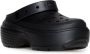 Crocs Zwarte Plateau Sandalen met Rubberen Zool Black Dames - Thumbnail 7