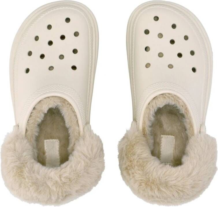 Crocs Stomp Gevoerde Klomp Stucco Beige Dames