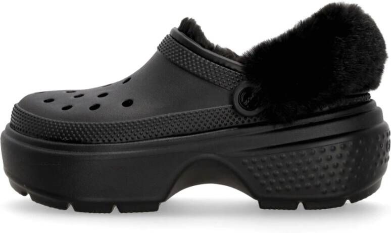 Crocs Stomp Gevoerde Klomp Zwart Black Dames