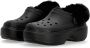 Crocs Zwarte gevoerde Stomp klomp met bont Black - Thumbnail 13