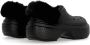Crocs Zwarte gevoerde Stomp klomp met bont Black - Thumbnail 14