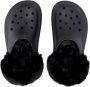 Crocs Zwarte gevoerde Stomp klomp met bont Black - Thumbnail 16