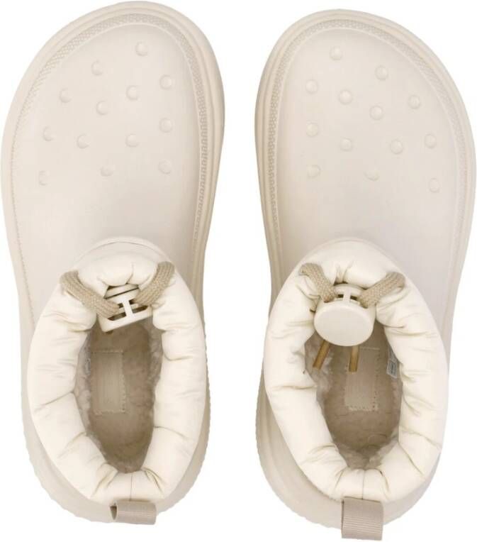 Crocs Stomp Puff Boot Stucco White Dames