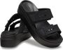 Crocs Slippers Brooklyn Low Wedge plateau zomerschoen pantoffels met gespsluiting - Thumbnail 5