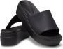 Crocs Brooklyn Platform Slide 208728-001 Vrouwen Zwart Slippers - Thumbnail 4