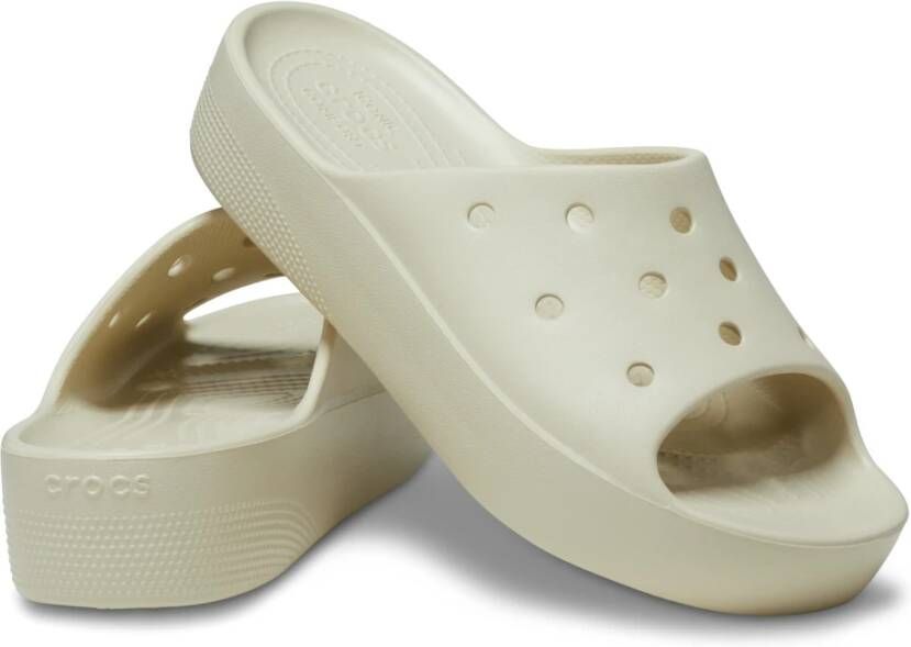 Crocs Vrouwenslippers Classic Platform Beige Dames