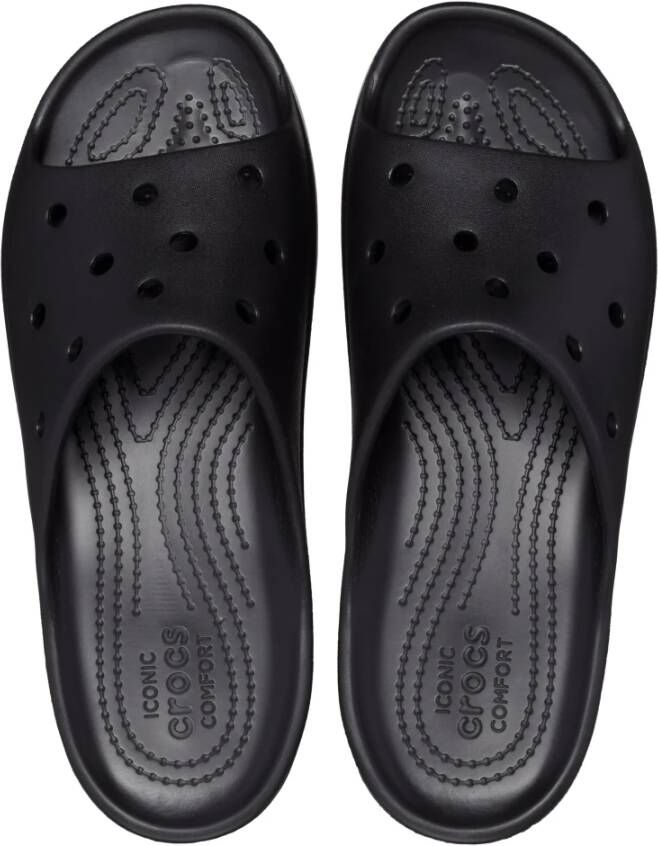 Crocs Vrouwenslippers Classic Platform Zwart Dames