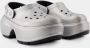 Crocs Zilveren Metallic Sandalen met Studs Gray Dames - Thumbnail 2