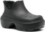 Crocs Zwarte enkellaarsjes met faux-fur voering Black - Thumbnail 9