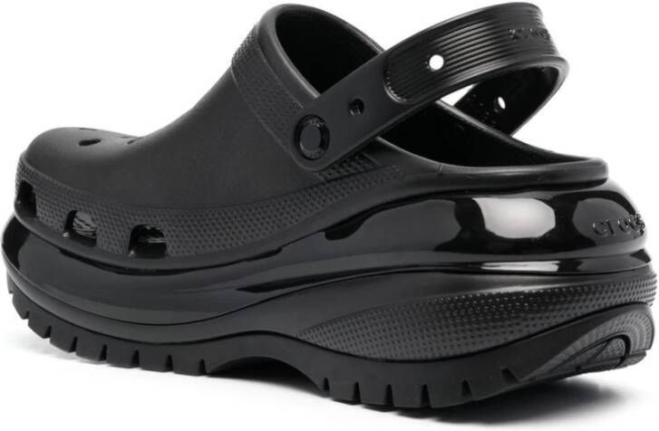 Crocs Zwarte Geperforeerde Slingback Sandalen Black Dames
