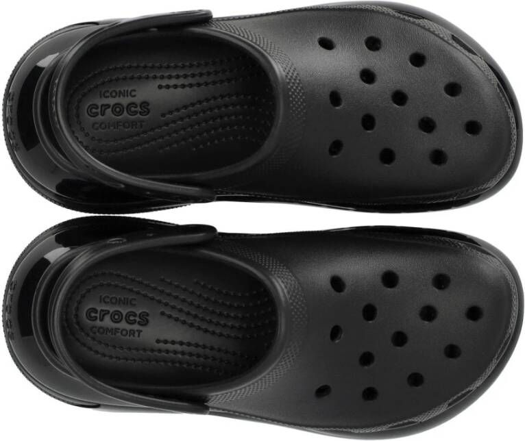 Crocs Zwarte Mega Crush Klomp met Maxi Toon