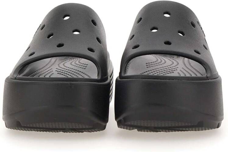 Crocs Zwarte Sandalen Black Dames