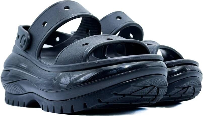 Crocs Zwarte Sandalen Mega Crush Collectie Black Dames