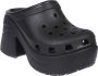 Crocs Zwarte sandalen met hakken en plateau Black Dames - Thumbnail 2