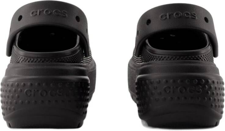 Crocs Zwarte Synthetische Stomp Sandalen voor Vrouwen