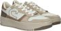 Cruyff Campo Low Lux taupe sneakers Wit Leerlook Lage sneakers Dames - Thumbnail 4