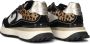Cruyff Hyde Runner black beige leopard Zwart Leerlook Lage sneakers Dames - Thumbnail 5