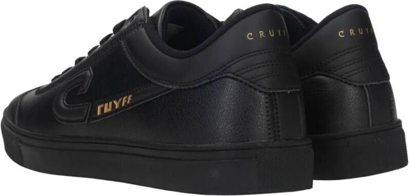 Cruyff Zwarte Sneaker met Gouden Accenten voor Heren Zwart Heren