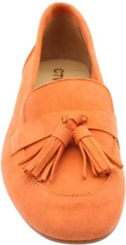 Ctwlk. Stijlvolle Baccarat Loafers Orange Dames