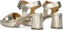 Ctwlk. Gouden Blokhak Sandalen voor Dames Yellow Dames - Thumbnail 10