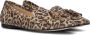 Ctwlk. Leopard Print Fringe Ballerina Schoenen Brown Dames - Thumbnail 10