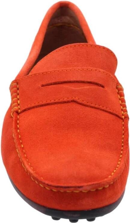 Ctwlk. Klassieke Loafers voor Mannen Orange Heren