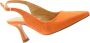 Ctwlk. Peep Toe Hiel met Petticoat Orange Dames - Thumbnail 11