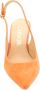 Ctwlk. Peep Toe Hiel met Petticoat Orange Dames - Thumbnail 4