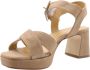 Ctwlk. Elegante hoge hak sandalen Beige Dames - Thumbnail 3