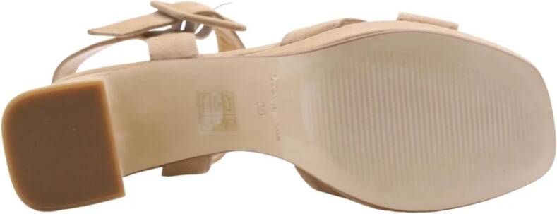 Ctwlk. Elegante hoge hak sandalen Beige Dames - Foto 6