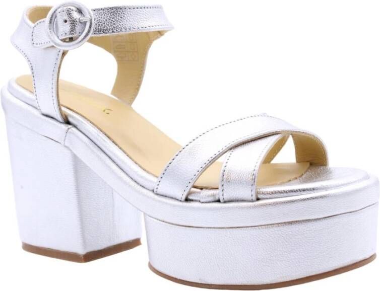 Ctwlk. Hoge hak sandalen Gray Dames