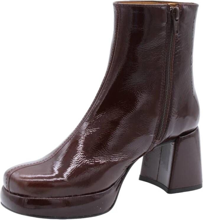 Ctwlk. Hakken Laarzen Brown Dames