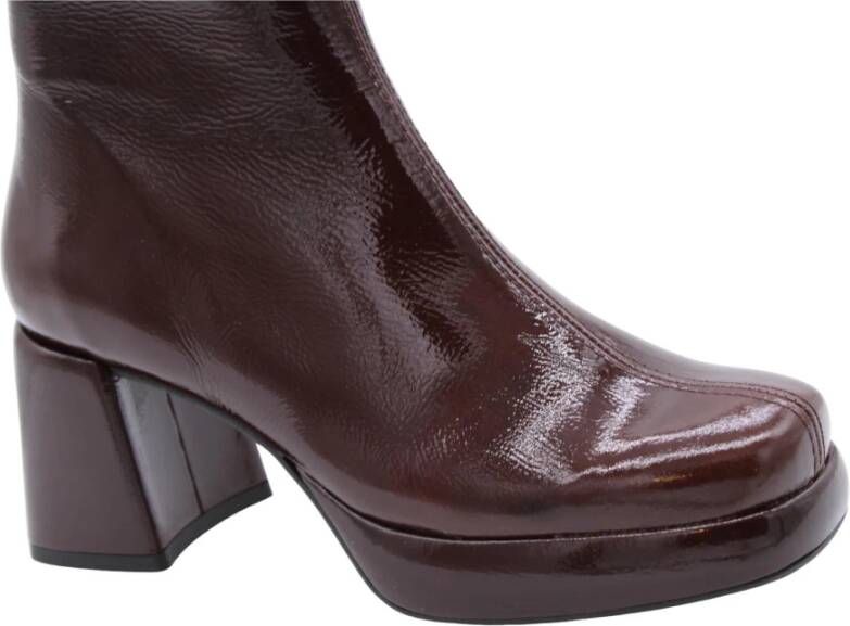 Ctwlk. Hakken Laarzen Brown Dames
