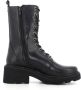 Cult Zwarte Veterschoenen van Leer voor Vrouwen Black Dames - Thumbnail 4