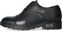 Cult Klassieke Oxford Leren Schoenen Black Heren - Thumbnail 4