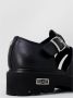 Cult Leren Sandalen met Gesp Strik Sluiting Black Dames - Thumbnail 4