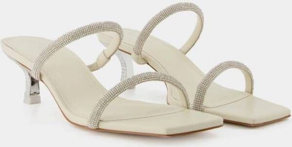 Cult Gaia Nami Sandals in White Poly Strass Wit Dames
