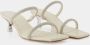 Cult Gaia Nami Sandals in White Poly Strass Wit Dames - Thumbnail 2