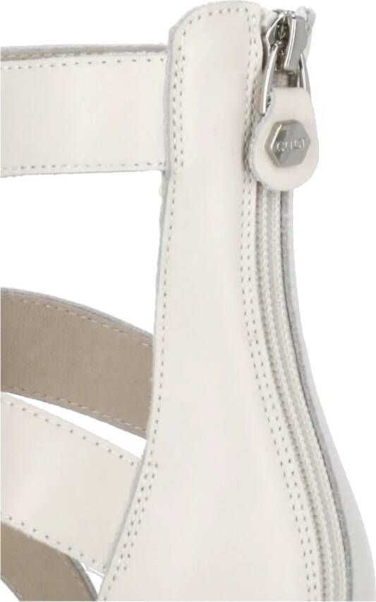 Cult Gestudeerde Leren Sandalen met Ritssluiting