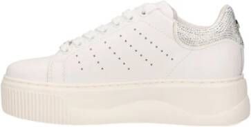 Cult Leren damessneakers wit ijs